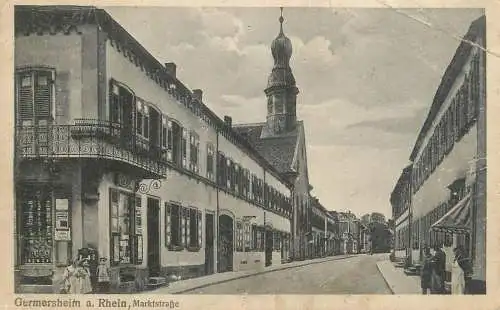 Germany Gemersheim am Rhein Marktstrasse