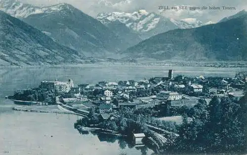 Austria Zell am See  gegen die Hohe Tauern