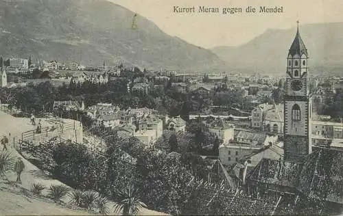 Italy Kurort Meran Sudtirol gegen die Mendel