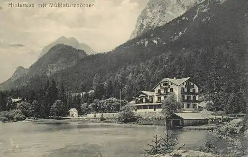 Germany Hintersee mit Muhlsturzhorner