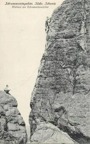 Germany Schrammsteingebiet (Sachs Schweiz) Kletterei Schrammtorwachter