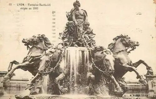 France Lyon Fontaine Bartholdi