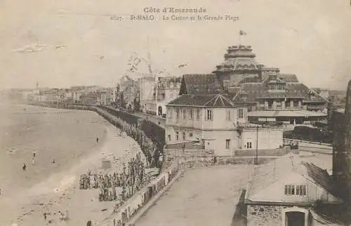 France St Malo Le Casino et la Grande Plage