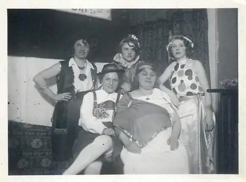 Anonymous persons masquerade costumes 1933