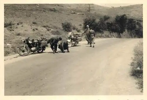 Motorcycles instant photography