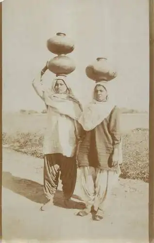 Ethnic women real photo pottery