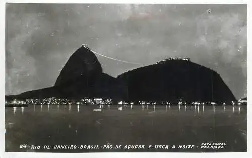Rio de Janeiro panorama by night 1956