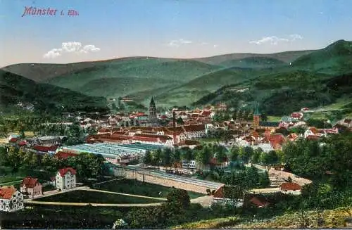 France Munster Haut Rhin Alsace vue generale