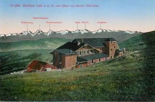 Switzerland Grosser Belchen mit Blick auf Berner Oberland