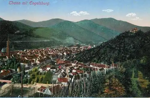 France Thann mit Engelsburg vue generale