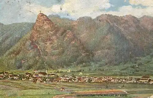 Germany Oberammergau mit Kofel panorama