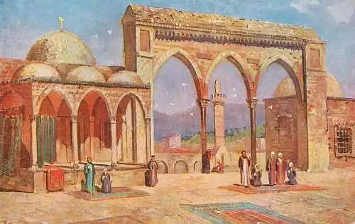 Israel Jerusalem Auf der Plattform des Felsendomes