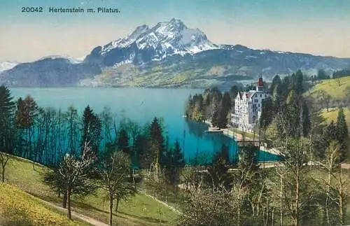Switzerland Hertenstein mit Pilatus