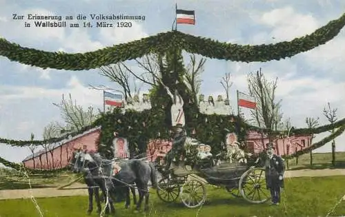 Germany Zur Erinnerung an die Volksabstimmung in Wallsbull am 14 Marz 1920