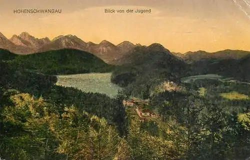 Germany Hohenschwangau Blick v. d. Jugend