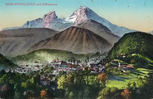 Germany Berchtesgaden mit Watzmann general view