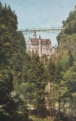 Germany Schloss Neuschwanstein mit Marienbrucke