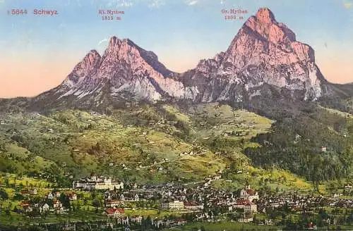 Switzerland Schwyz Kleine Mythen & Grande Mythen