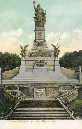 Germany Rudesheim am Rhein Nationaldenkmal auf dem Niederwald