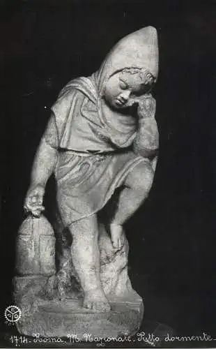 Statue of a child sleeping