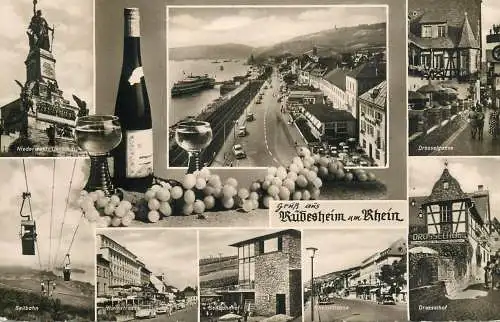 Germany Gruss aus Rudesheim am Rhein multi view