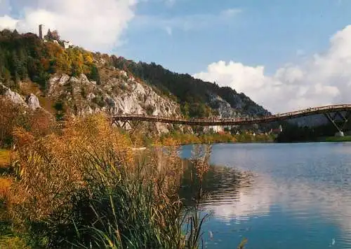 Germany Markt Essing im Altmuhltal mit Burg Randeck