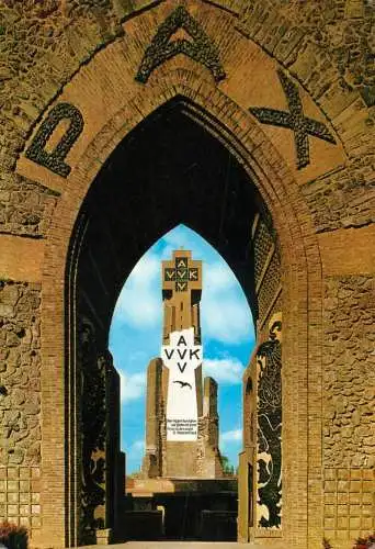 Belgium Diksmuide Paxpoort Heroes' Tribute Cross and new tower