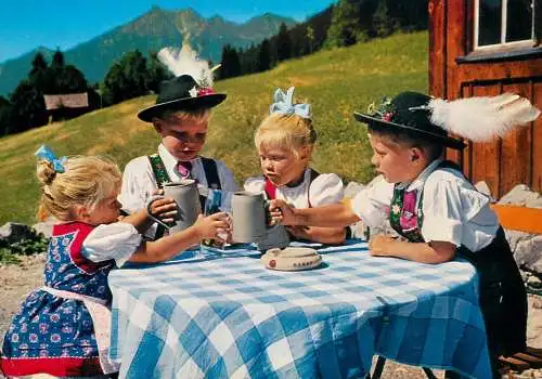Germany taditional costumes Bavaria children