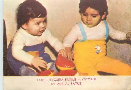 Pocket calendar Romania 1987 "Comitetul judetean Sibiu al Crucii Rosii" children Red Cross