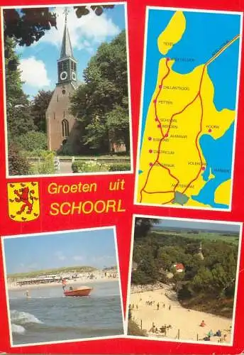 Netherlands Groeten uit Schoorl several views and map