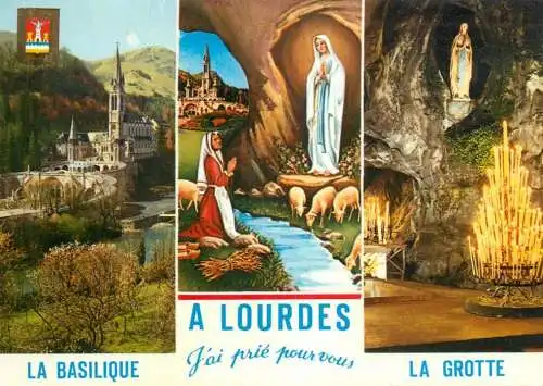 France Lourdes souvenir several views