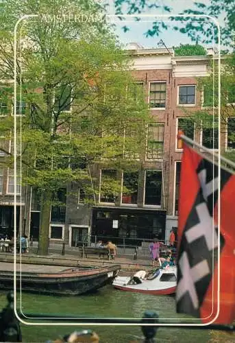 Netherlands Amsterdam Prinsengracht with Anne Frank house detail aspect