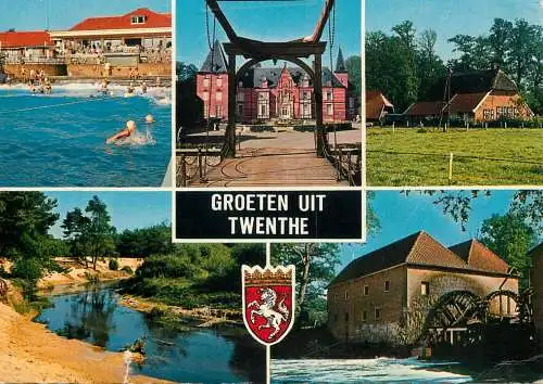 Netherlands Groeten uit Twente multi view & Coat of Arms