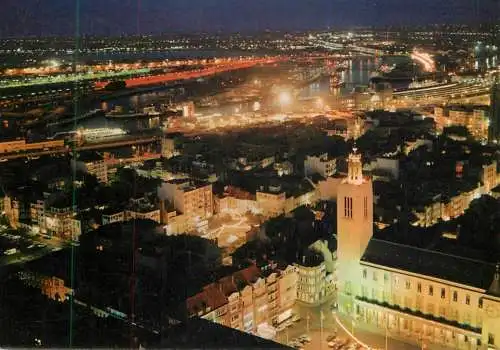 Belgium Oostende nocturnal general view