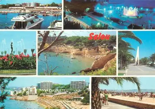 Spain Costa Dorada Tarragona Salou beach multi view