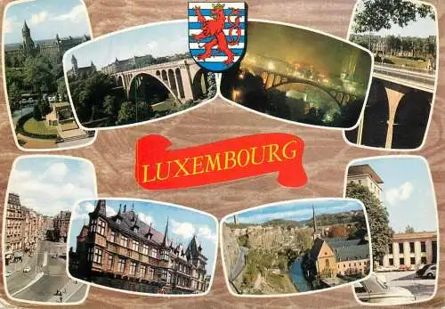 Luxembourg several views and Coat of Arms