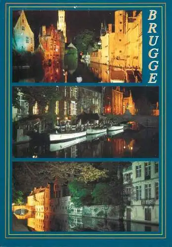 Belgium Grusse aus Brugge several nocturnal aspects