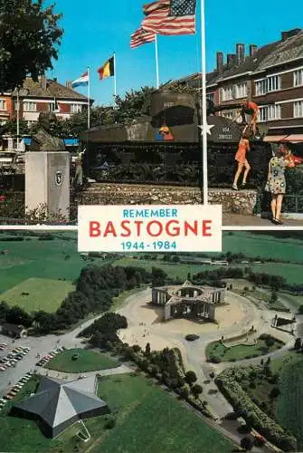 Belgium Bastogne Place Mac Auliffe et Tank, Mardasson et historical center