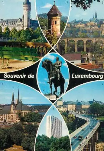 Souvenir de Luxembourg several sights and sites