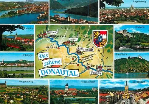 Germany Das Schone Donautal map and several sights