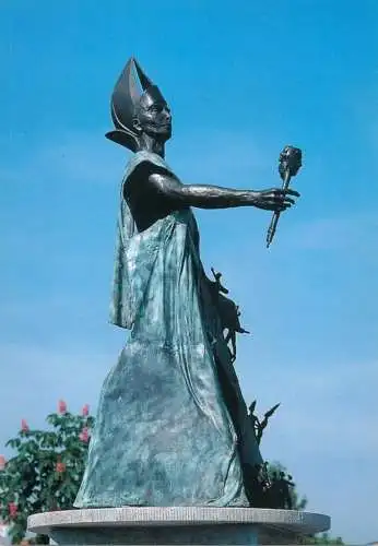 Belgium Maaseik The Fleeking J. Praet statue