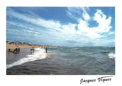 France Visage des Landes vagues sur les plages