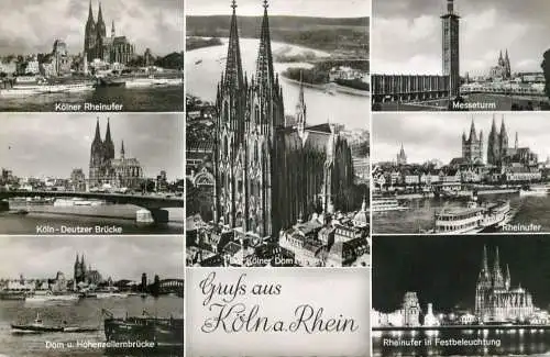 Germany Gruss aus Koln am Rhein several views