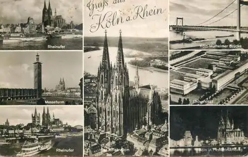 Germany Gruss aus Koln am Rhein multi view
