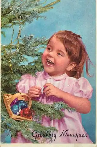 New year girl Christmas