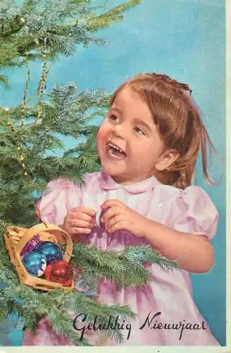 New year girl Christmas