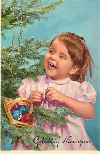 New year girl Christmas