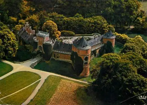 Belgium Lennik Kasteel van Gaasbeek aerial view