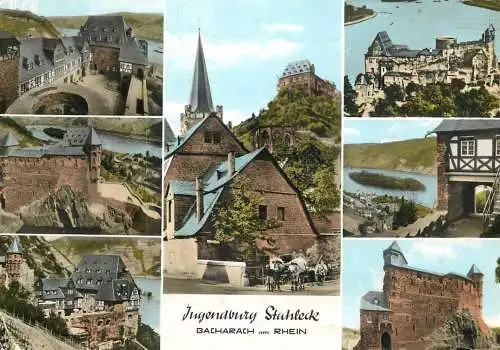 Germany Bacharach am Rhein Jugendburg Stahleck multi view