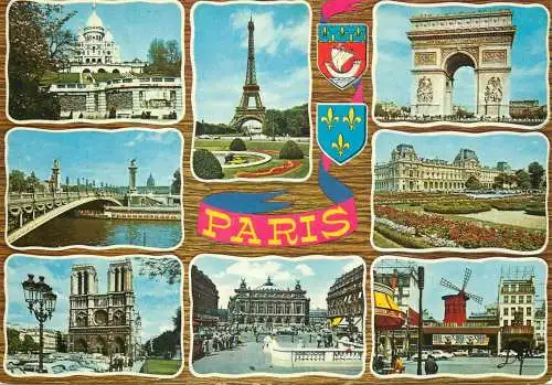France souvenir Paris multi view